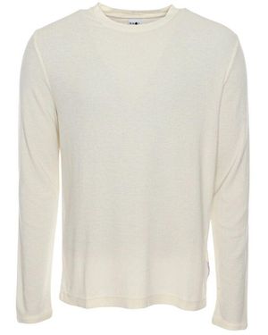 NN07 Waffelstrick Langarmshirt - Weiß