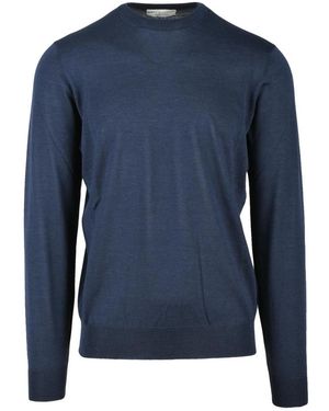 FILIPPO DE LAURENTIIS Round-Neck Knitwear - Blue