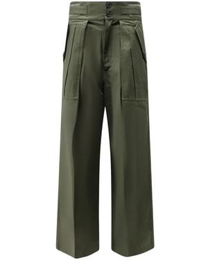 Frankie Shop Wide Trousers - Vert
