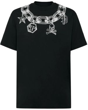 Philipp Plein T-Shirt Ronde Hals - Zwart