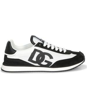 Dolce & Gabbana Weiße Sneakers Zeitgemäße Eleganz - Schwarz