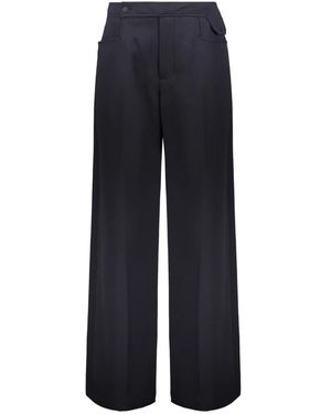 Low Classic Broeken ,Blauw ,Polyester Polyester Broek Met Meerdere Zakken