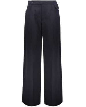 Low Classic Wide Pants - Blue