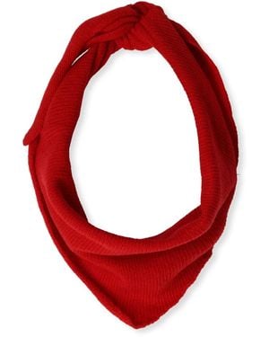 Neo Noir Rode Gebreide Sjaal Voor Herfst/Winter - Rood