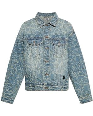 A Bathing Ape Denimjacke - Blau