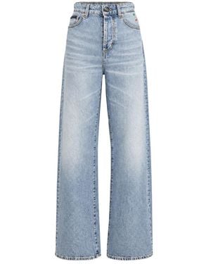 Philipp Plein Wide Jeans - Azul
