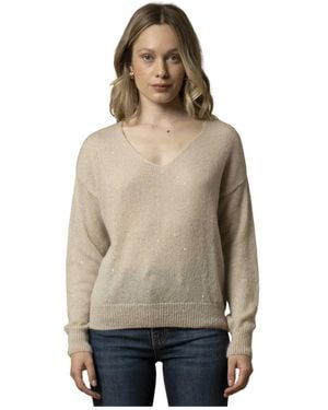 Kocca V-Neck Knitwear - Natural