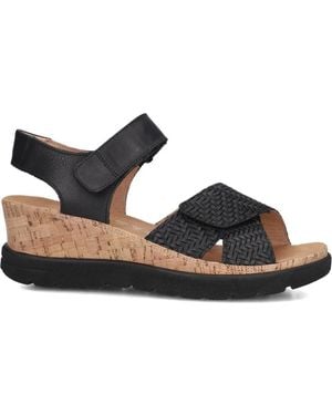 Hartjes Jazz Keilsandalen - Schwarz