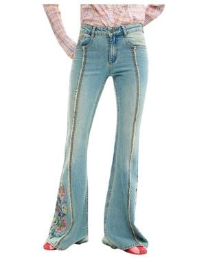 Desigual Flared Jeans - Blue