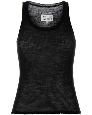 Maison Margiela Sleeveless Tops - Black