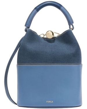 Furla Sfera Bucket Bag - Blau