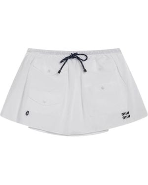 Miu Miu Short Skirts - White