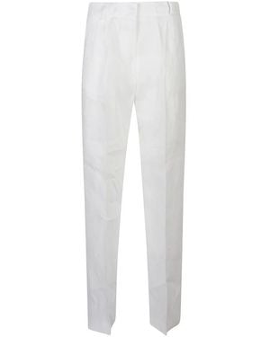 ACTUALEE Straight Trousers - Blanco