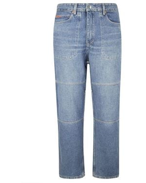 Martine Rose Sports Jeans in Navy Blue | SVD USA