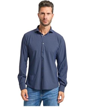 Yes-Zee Casual Shirts - Blauw