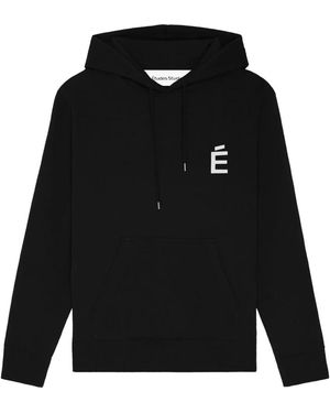 Etudes Studio Hoodies & Sweatvesten ,Zwart ,Katoen Zwarte Katoenen Regular Hoodie