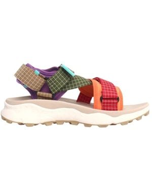 Flower Mountain Flat Sandals - Pink