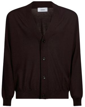 Lardini V-Hals Vest - Zwart