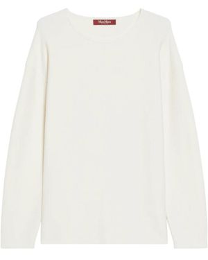 Max Mara Round-Neck Knitwear - Blanco