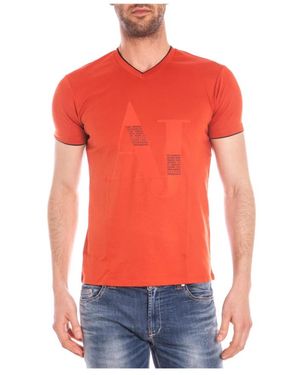 Armani Jeans T-Shirts - Red