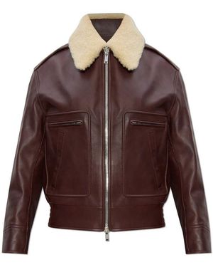 Bottega Veneta Leather Jackets - Marron