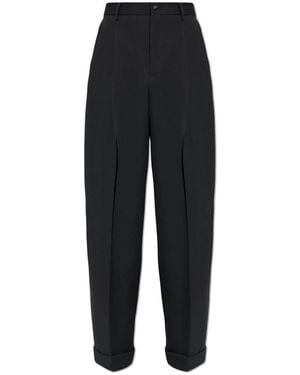 Dolce & Gabbana Hose Mit Umgeschlagenen Gebügelten Beinen - Schwarz