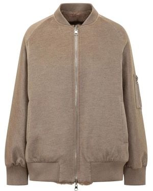 VALENTINI 1972 Jassen ,Polyester Cashiver Eco Mink Bomberjack - Bruin