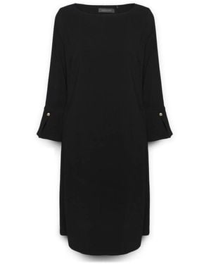 Elena Miro Kleid Aus Crêpe-Stoff - Schwarz