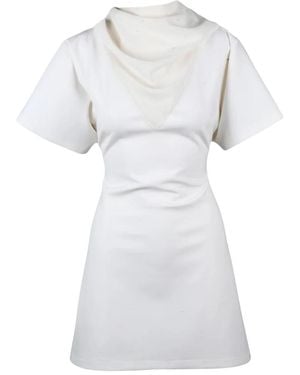 Courreges Korte Wijde Jurk - Wit