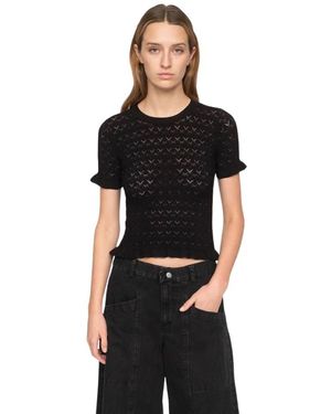 Sea Round-Neck Knitwear - Zwart