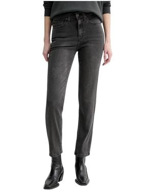 Levi's 724 High Rise Straight - Zwart