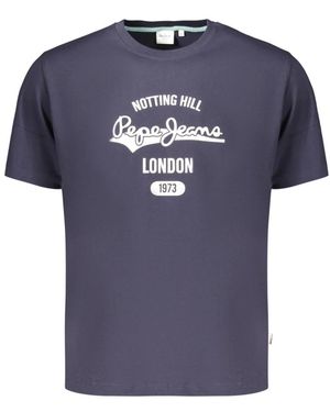Pepe Jeans Tops ,Blauw ,Katoen Jimmy Tee
