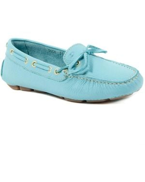 Dee Ocleppo Blaue leder loafer eleganter schuh