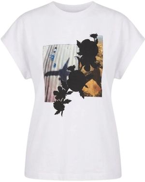 Trussardi T-Shirt Aus Baumwolljersey Im Regular Fit - Weiß