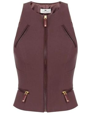 Elisabetta Franchi Sleeveless Tops - Purple