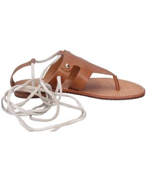 Geox Flat Sandals - Marrone