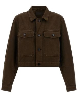 Lemaire Denim Jackets - Brown
