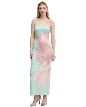 Desigual Kleedjes ,Veelkleurig ,Polyester Vest Lyon Jurk - Meerkleurig