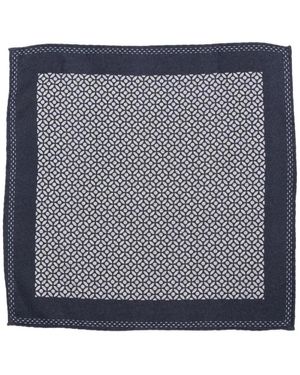Brunello Cucinelli Elegantes Seidenes Einstecktuch - Blau