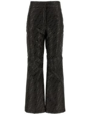 Fendi Wide Trousers - Black