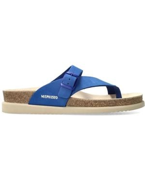 Mephisto Flip Flops - Bleu