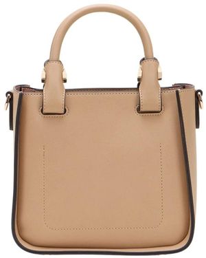 Oltre Mini Barrel Bag Mit Tasche Und Schulterriemen - Natur