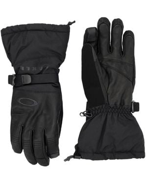 Oakley Wasserdichte ziegenleder fausthandschuhe - Schwarz
