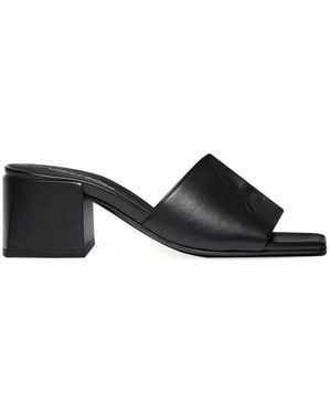 Courreges Heeled Mules - Nero