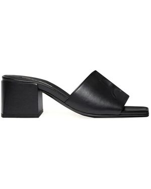 Courreges Heeled Mules - Nero