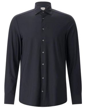 Stenströms Overhemden ,Zwart ,Casual Shirts - Blauw