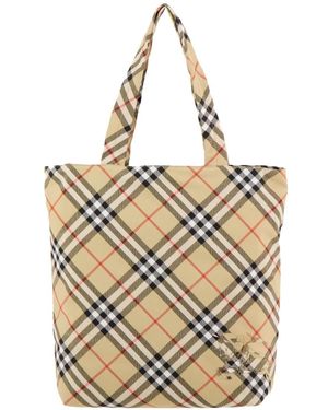 Burberry Tote Bags - Metálico
