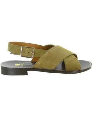 Bobbies Zita Platte Sandalen - Groen