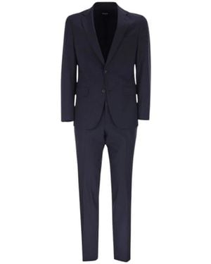 BOSS Single Breasted Suits - Blue
