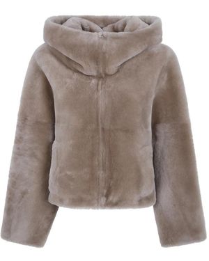 Blancha Faux Fur & Shearling Jackets - Marrón